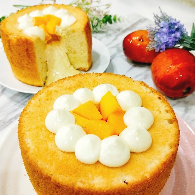 [塔果] Mango Magma Flow Cake (Limited Face) | Handmade Dessert - เค้กและของหวาน - อาหารสด สีเหลือง