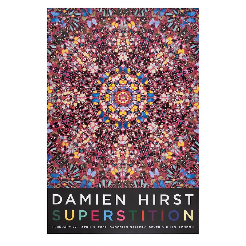 【Original Poster】DAMIEN HIRST. SUPERTITION - โปสเตอร์ - กระดาษ 