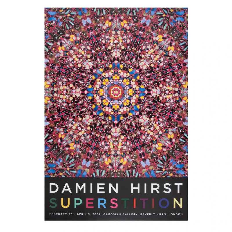 【原版海報】DAMIEN HIRST. SUPERSTITION - 海報/掛畫/掛布 - 紙 