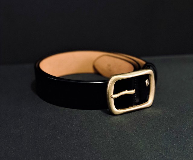 Ingenuity Gentleman S Belt Mellow ブラック バレンタインデー 父の日 誕生日プレゼント ショップ Dual Creative Leather Studio その他 Pinkoi