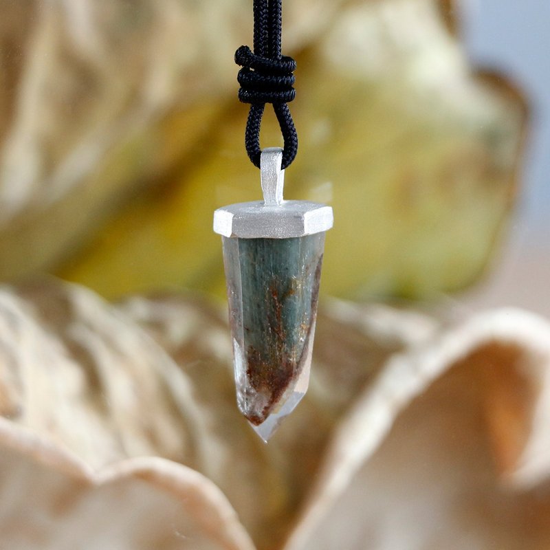原創手作孤品 異像幽靈水晶純銀吊墜 - 吊飾/掛飾 - 水晶 多色