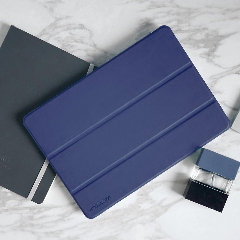 Lucid Folio | iPad 9.7 自動開關半透明翻蓋式保護套 - 深藍色 - 平板/電腦保護殼/保護貼 - 人造皮革 藍色