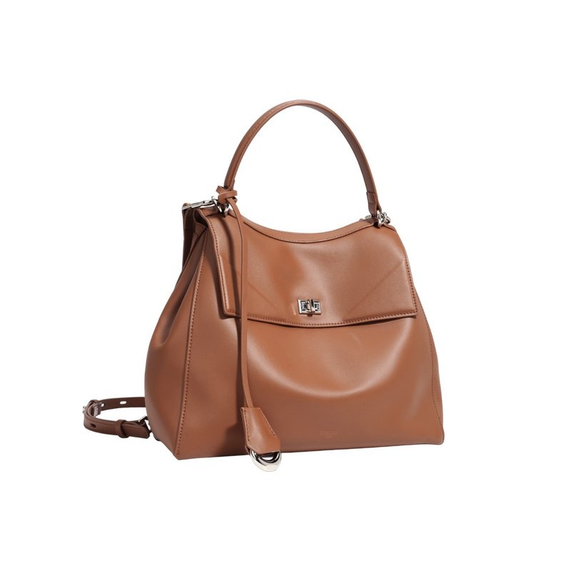 ZENDAR 限定10%OFF プレミアムカーフレザー ハンドバッグ バックパック アンバー 新品同様の展示品 - リュック・バックパック - 革 ブラウン