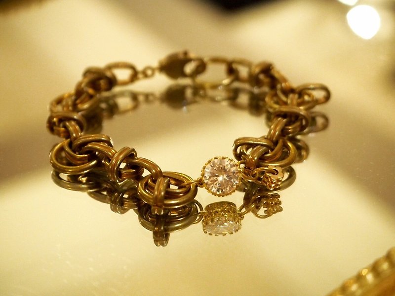 Miss copper brass bracelet - Bracelets - Other Metals Brown