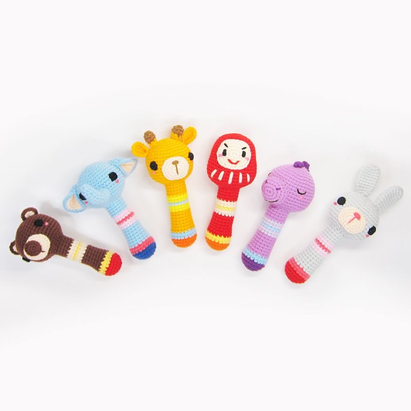 [Customized product area] Doll rattle, safe blessing bag, pacifier storage universal clip - Stuffed Dolls & Figurines - Acrylic Multicolor