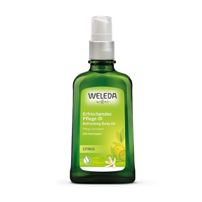 Bright and tender | Citrus tone [WELEDA] Citrus fresh and moisturizing massage oil - ผลิตภัณฑ์บำรุงผิว/น้ำมันนวดผิวกาย - วัสดุอื่นๆ สีส้ม