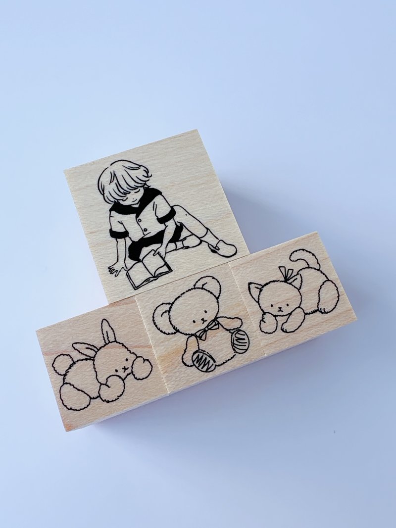 スタンプセット　絵本の時間 - 印章/印台 - 橡膠 