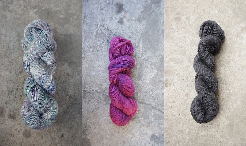 Hand-dyed line custom combination order - Knitting, Embroidery, Felted Wool & Sewing - Wool 