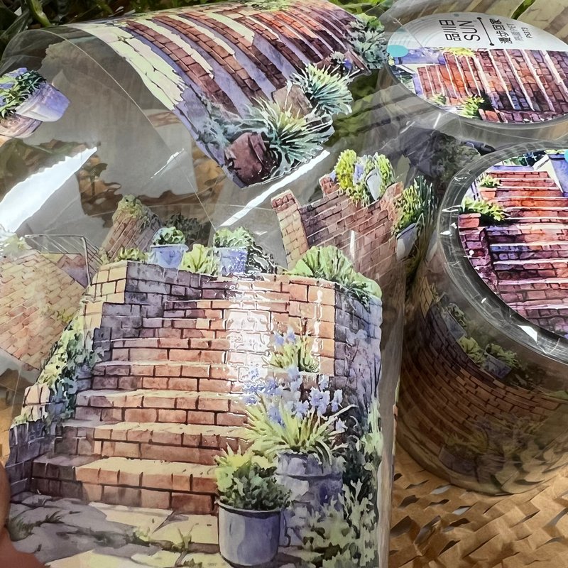 384_品川日_漫步回家Return home - 紙膠帶/和紙/PET - 塑膠 多色