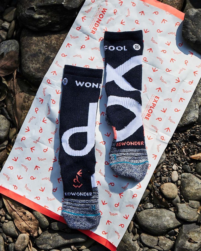 EdWonder X Stance | Dare Trek socks - Socks - Wool Blue