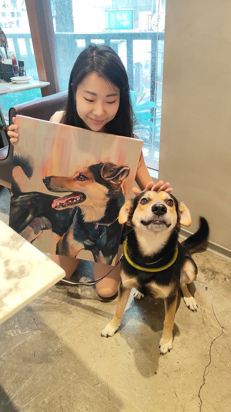 Pet Portrait│Customize Oil Painting│53 x 45 cm - หมอน - ผ้าฝ้าย/ผ้าลินิน 