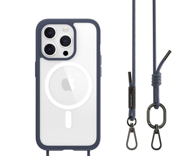 iPhone 15 ROAM STRAP 超軍用ストラップ落下防止電話ケース (MagSafe