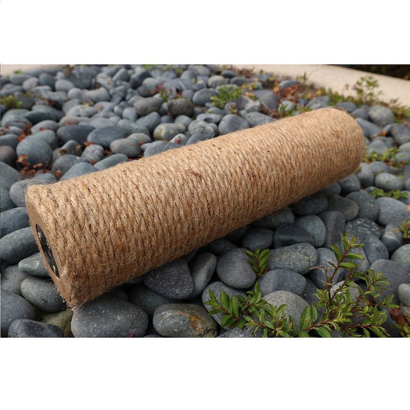 [W902] Linen rope cylindrical - Pet Toys - Wood Gold