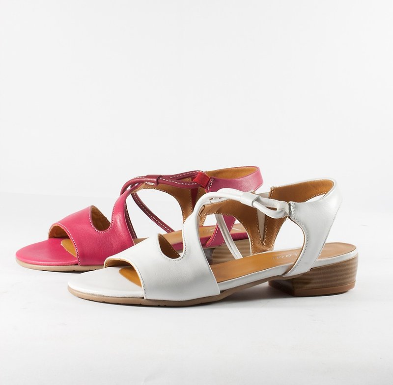 Women's Leather Sandal - Sandals - Genuine Leather White