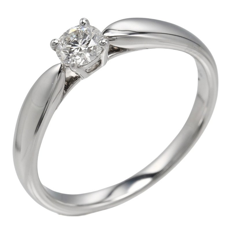 【日本直送】ティファニー TIFFANY&Co. ハーモニー 8号 指輪 0.21ct VVS1/I/3EX Pt950 ダイヤモンド 約3.18g【中古】 - 戒指 - 貴金屬 銀色