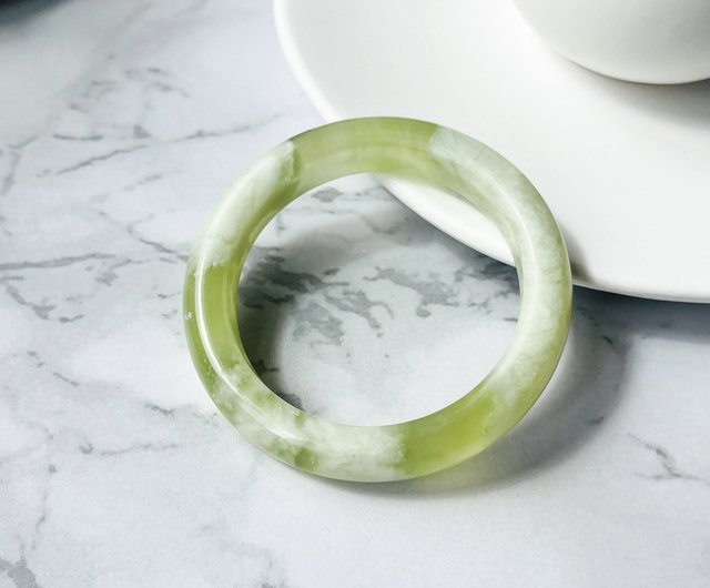 Green Jade Jadeite outlet Bracelet - Natural Jade 14mm #2