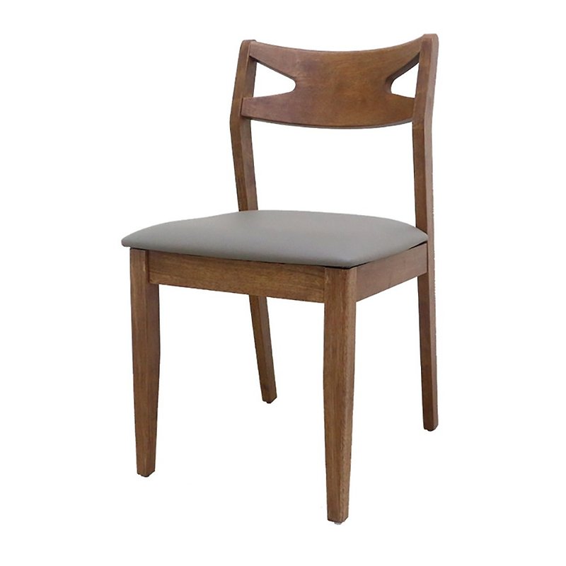 皮餐椅 淺胡桃深灰 (歐倫)居家布置 - 椅子/沙發 - 木頭 咖啡色