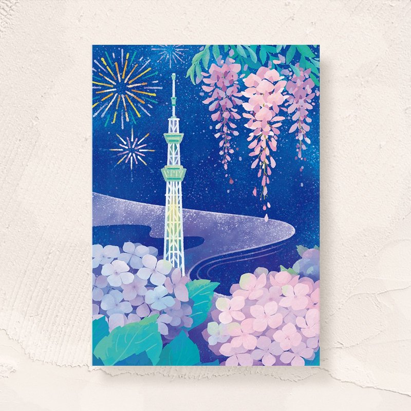 postcard-晴空塔 - 卡片/明信片 - 紙 多色