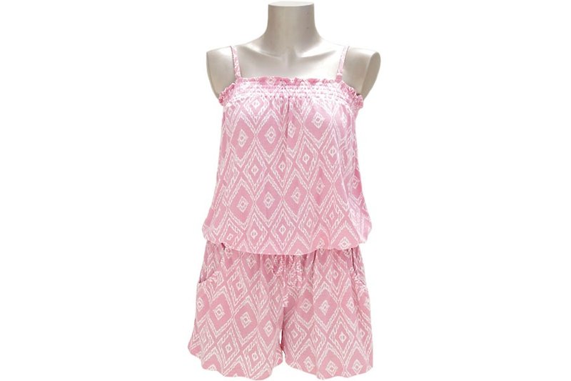 New! Ikat print camisole all-in-one <Pink> - Women's Pants - Other Materials Pink