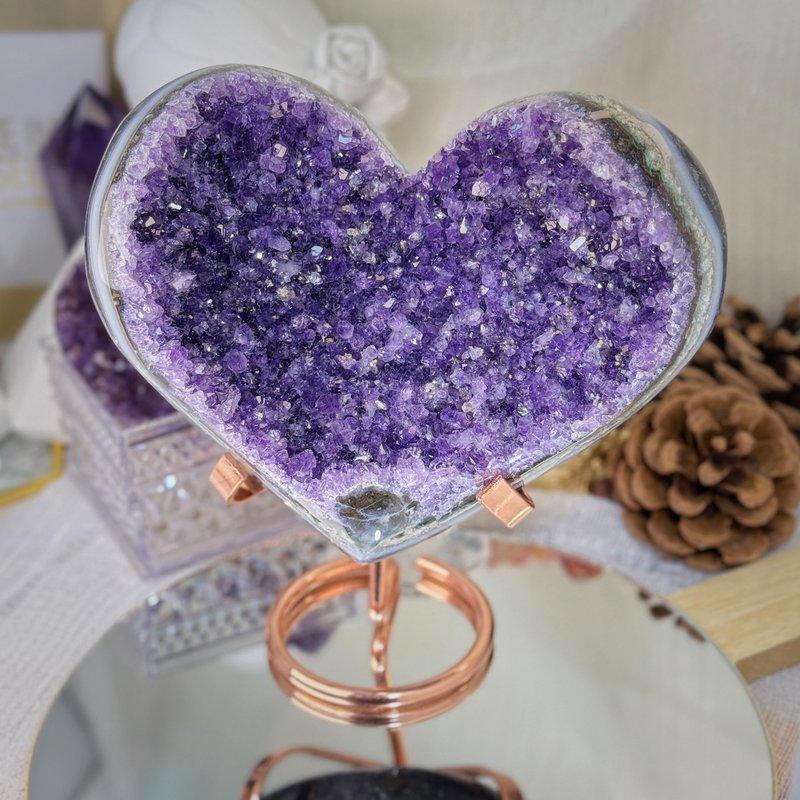 CaiYI&CaiYi Love Amethyst Town Ornaments/Degaussing Purification Treasures/Natural Brazilian Amethyst - Items for Display - Crystal 