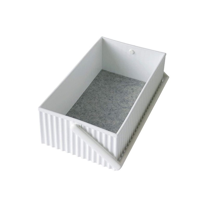 [Hachiman Chemical] omnioffre portable stackable square storage box S white - กล่องเก็บของ - เส้นใยสังเคราะห์ ขาว