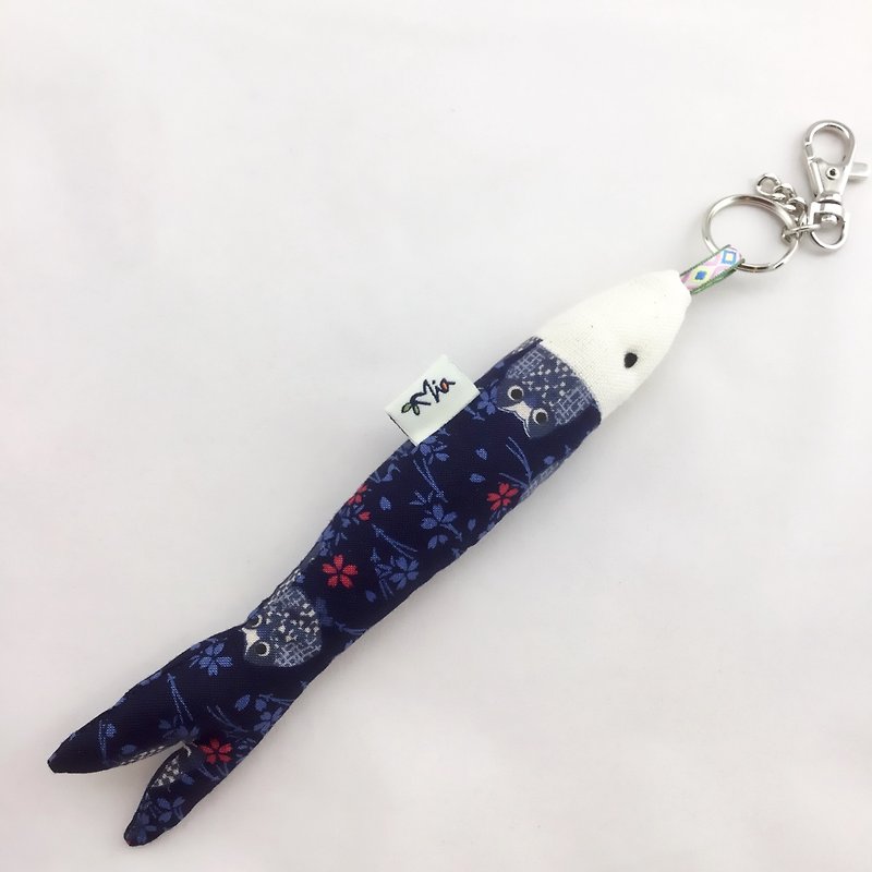 Fish Strap / Keychain (with metal hook) - Charms - Cotton & Hemp 
