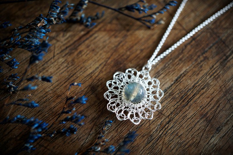 Mystery - silver lace necklace - 項鍊 - 純銀 銀色