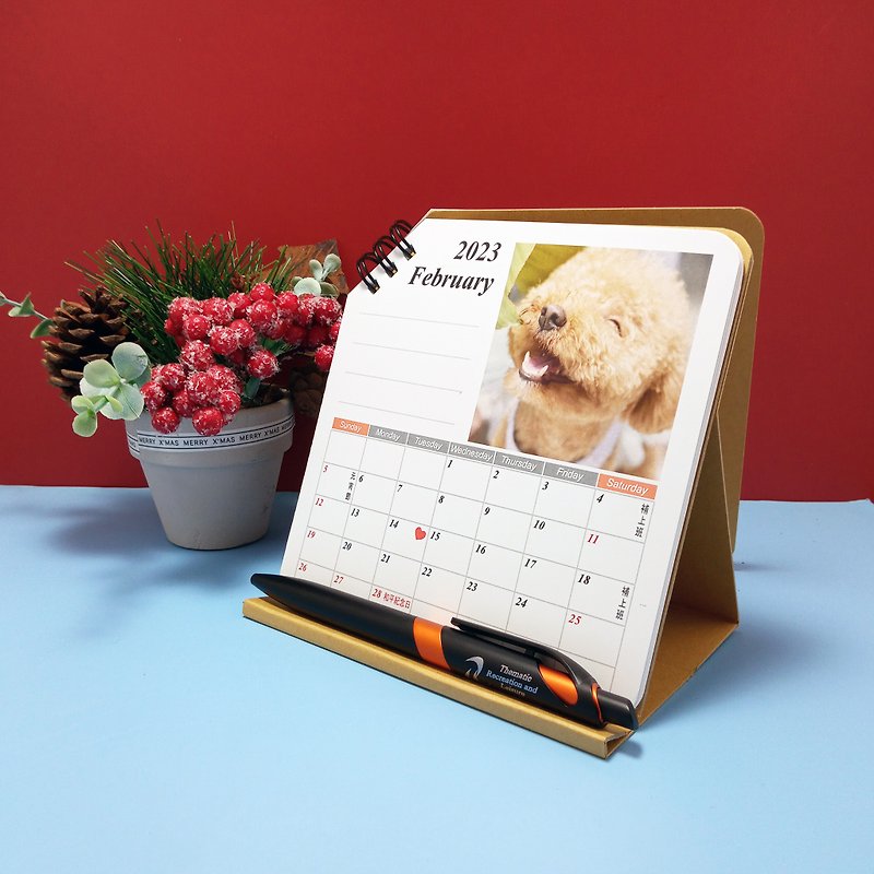 [Customized Gift] 2024 Desk Calendar-Qiaosi Calendar Customized/New Year/Couple/Birthday/Boy/Gift - Calendars - Paper 