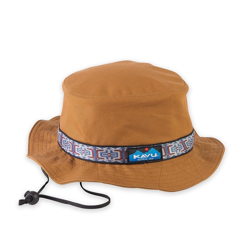 *網路獨賣【KAVU】Organic Strap 民族編織帶漁夫帽 焦糖 #1169 - 帽子 - 棉．麻 