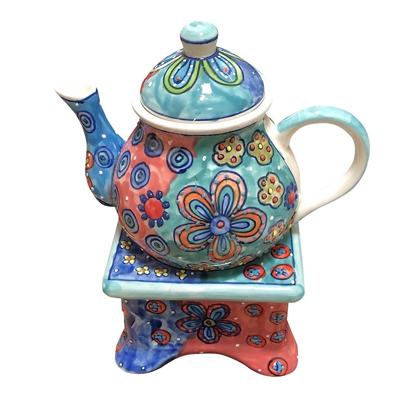 Five petal flower series - teapot (without base) - ถ้วย - เครื่องลายคราม 