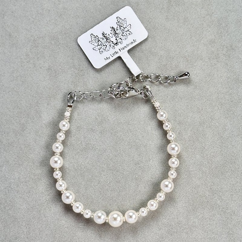 Imitation AKOYA glass pearl bracelet JW193H-002 - สร้อยข้อมือ - ไข่มุก หลากหลายสี