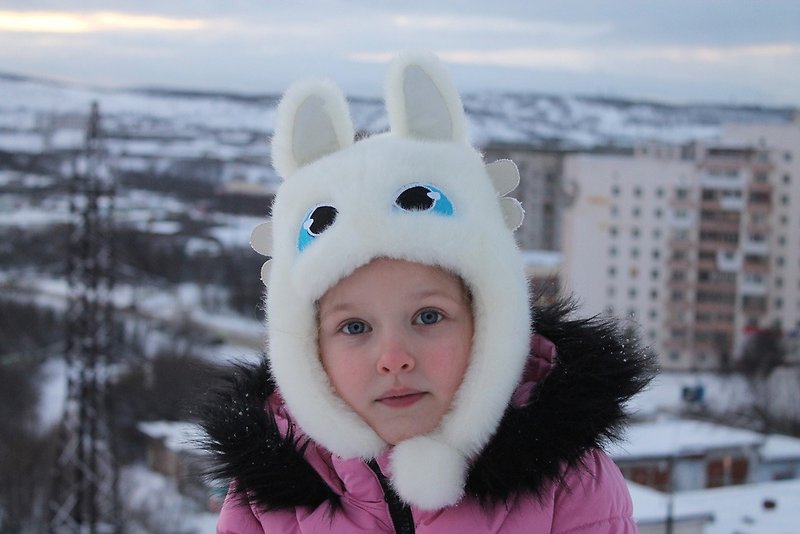 Faux Fur Funny Winter Hats / Cute Winter Ear Flap Baby Hats - 帽子 - 聚酯纖維 多色