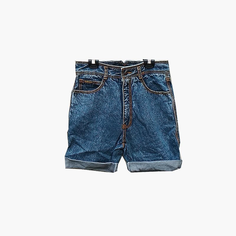 Dislocation vintage / high waist denim shorts no.001 vintage - กางเกงขายาว - ผ้าฝ้าย/ผ้าลินิน สีน้ำเงิน