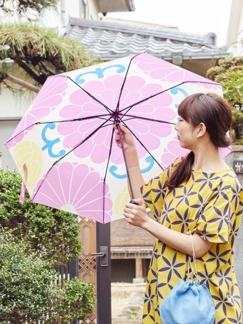 【預購中】✱各式花卉圖案摺疊傘✱(6款12色) - 雨傘/雨衣 - 其他金屬 多色