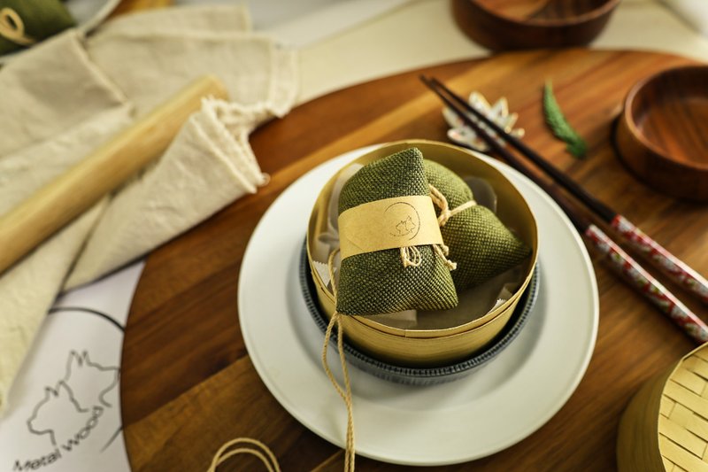 Zongzi, handmade cat toys, pendants, home accessories, children's toys, Chinese cuisine - Pet Toys - Other Materials Multicolor