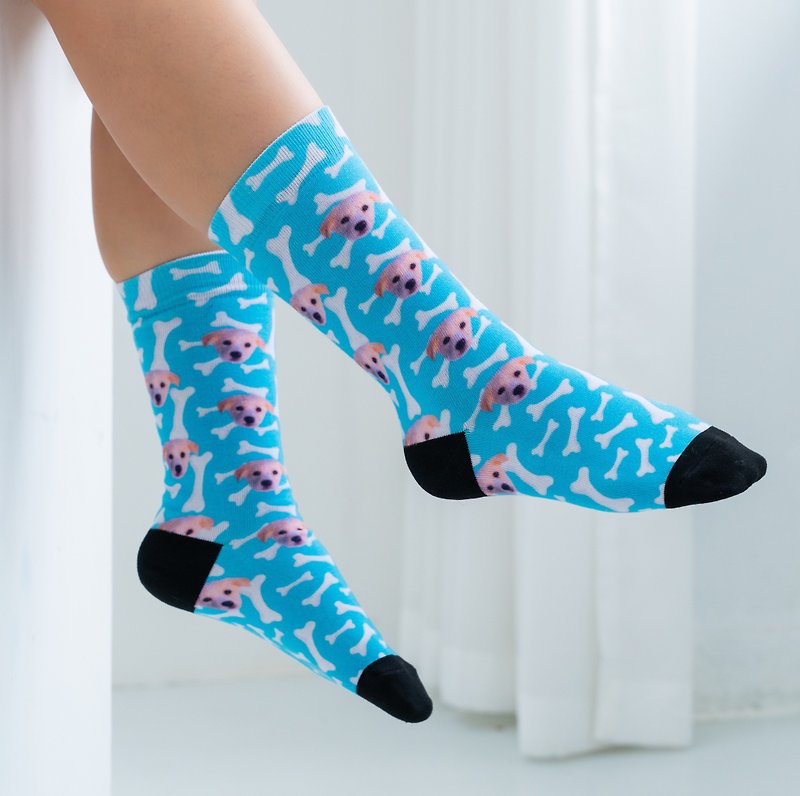 其他人造纖維 襪子 - 窩心禮物 頭像襪子 寵物骨頭款 客製禮物 搞笑 驚喜禮物