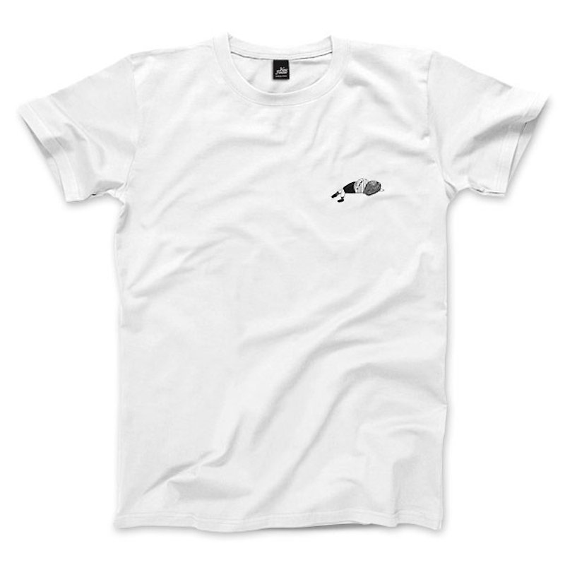 Time Traveling Sleeper-White-Unisex T-shirt - Men's T-Shirts & Tops - Cotton & Hemp White