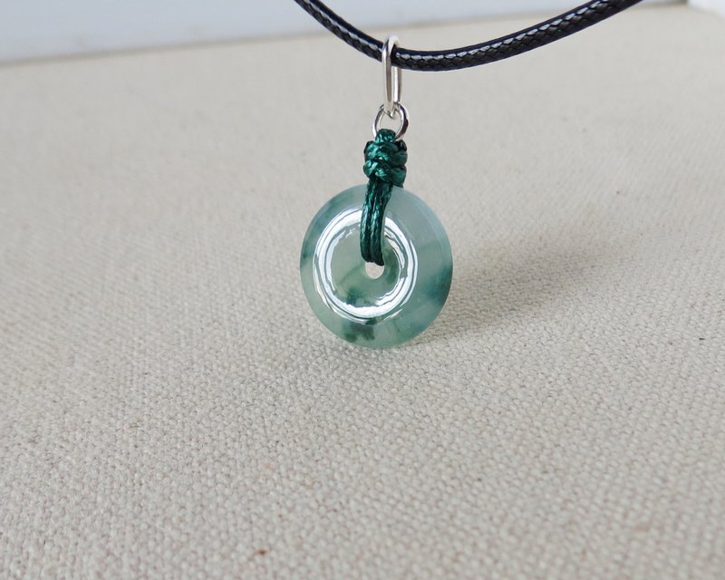 [Vajra Knot] Year of the Animal [Safety and Good Luck] Ice Floating Flower Jade Korean Wax Thread Necklace NB21 Lucky - Necklaces - Gemstone Multicolor