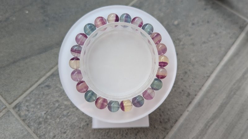 Colored Stone Melaleuca Colored Stone Natural Colored Stone Crystal Bracelet [8MM] - สร้อยข้อมือ - คริสตัล หลากหลายสี