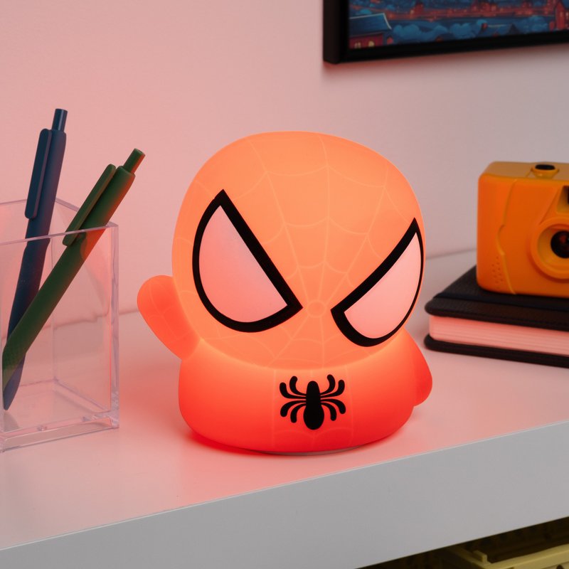 Paladone Spiderman Silicone Light Rechargeable Battery Lamp - Lighting - Plastic Red