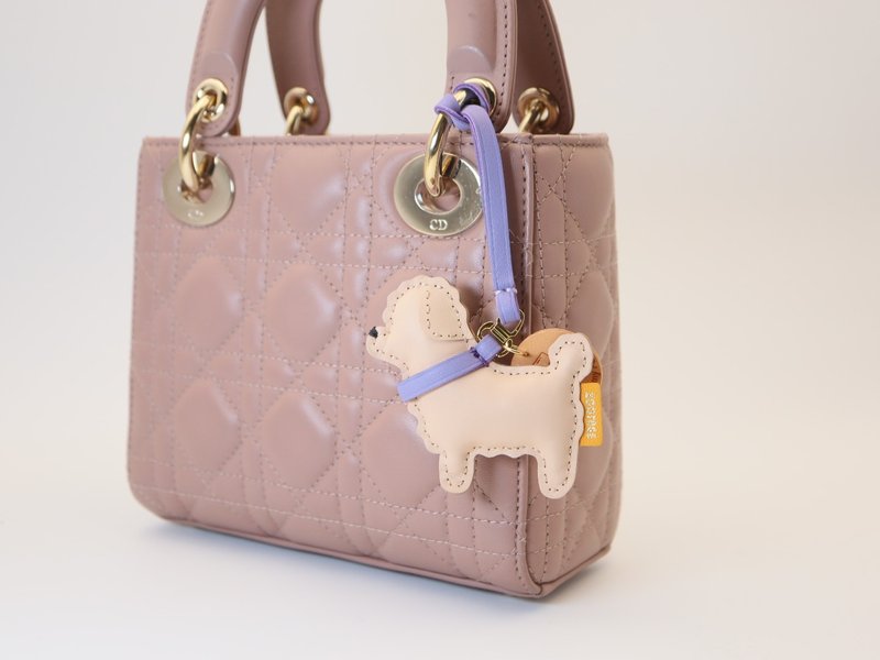 高雅貴賓犬 真皮吊飾| NFC 智能守護 - 吊飾 - 真皮 多色