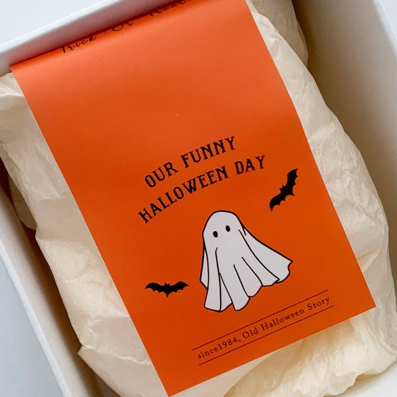 halloween sticker packaging ghost casper (60sheets) - สติกเกอร์ - กระดาษ สีส้ม