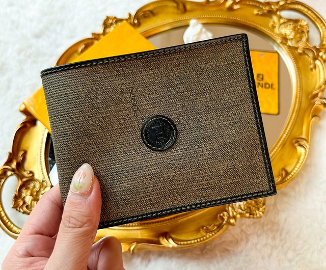 SOLD!!!!! New with box & Authentic Fendi leather store wallet