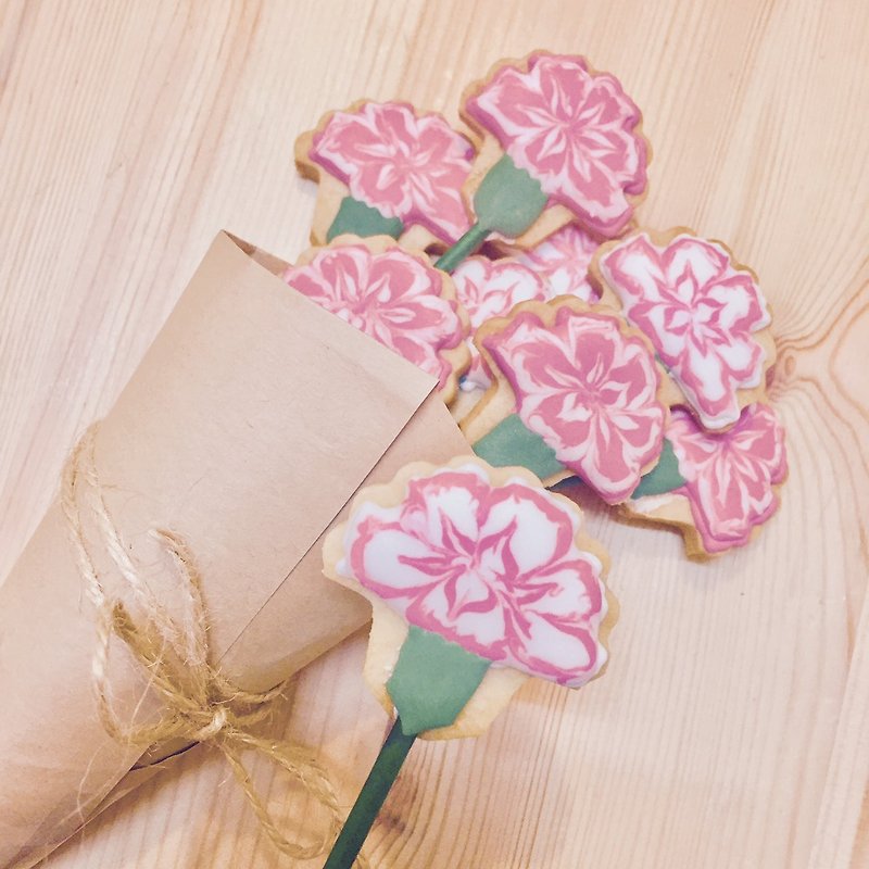 For Mothers-Carnation Biscuit Sticks - Handmade Cookies - Fresh Ingredients Red