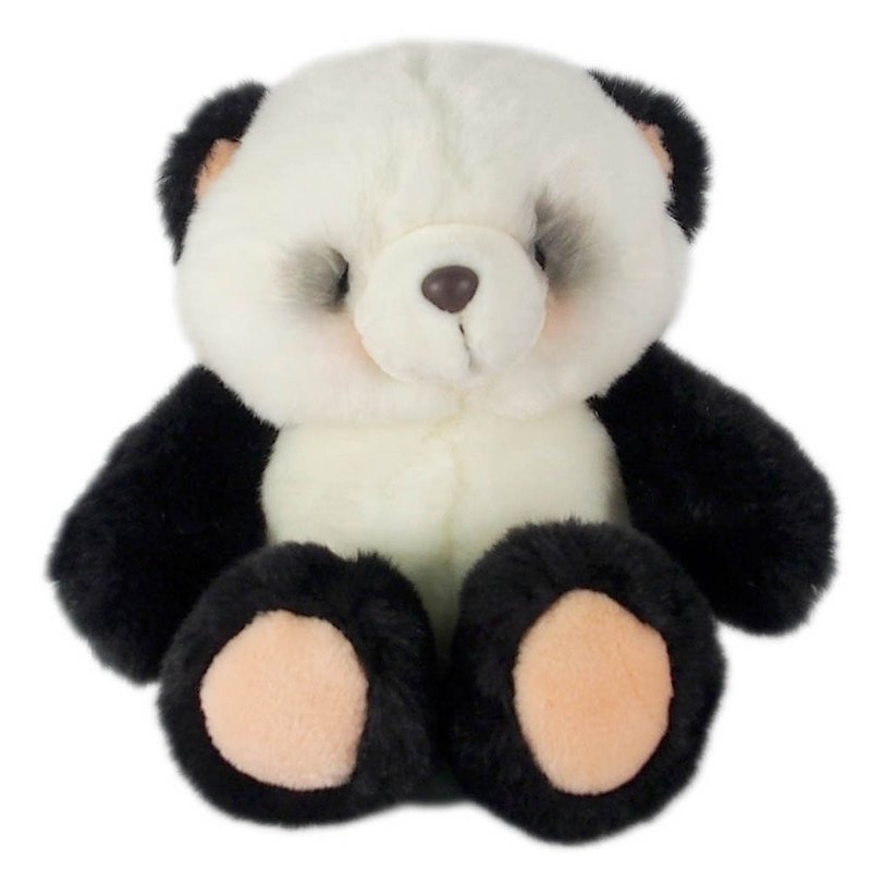 8/Panda Cuddling Fluffy Bear [Hallmark-ForeverFriends Plush-Hug Series] - Stuffed Dolls & Figurines - Other Materials White