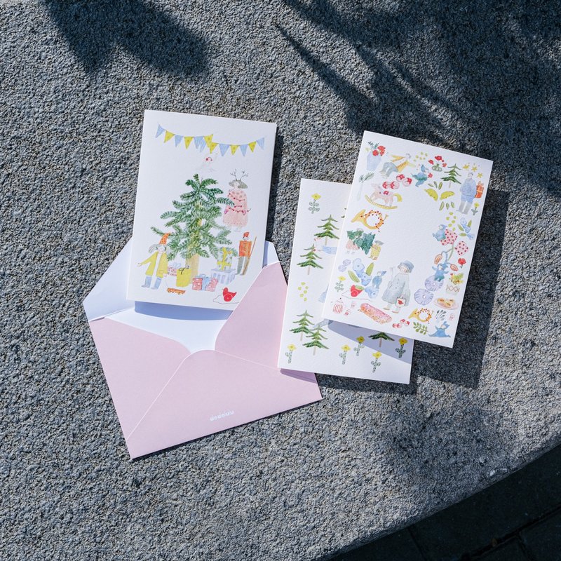 A Little Bit of Christmas -  Christmas Cards Set - Cards & Postcards - Paper Pink