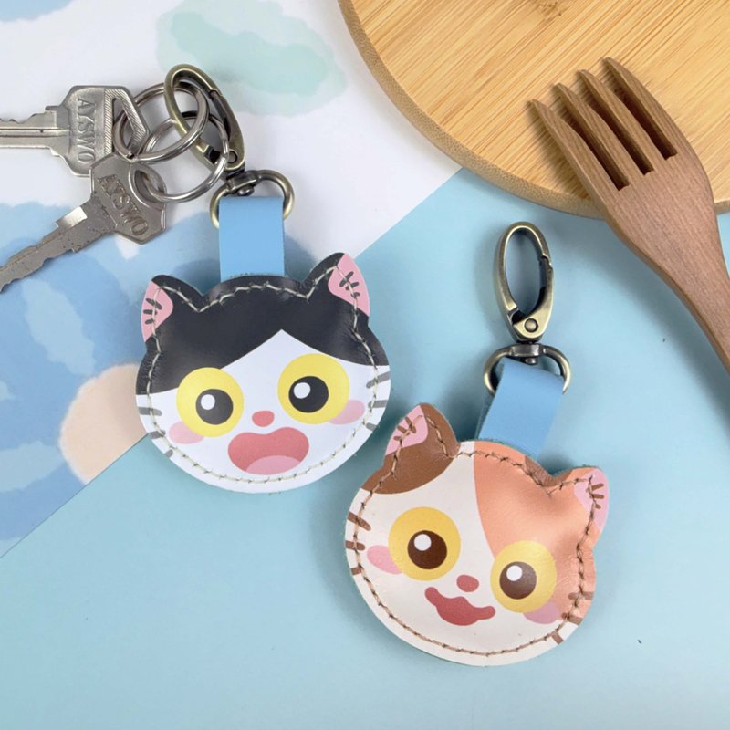 【Artist Collaboration】No.1 Room × Maizi Shelter Workshop Charity Partnership Cat Charm - ที่ห้อยกุญแจ - หนังแท้ หลากหลายสี
