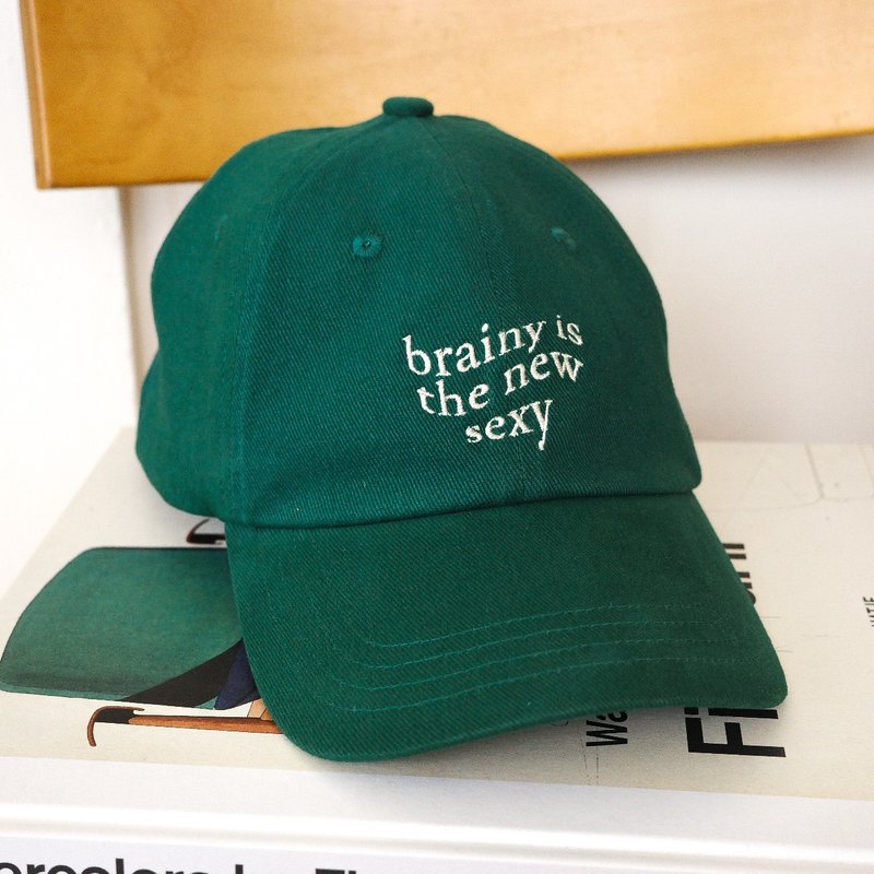 brainy 水洗綠棒球帽 2.0 - 帽子 - 棉．麻 