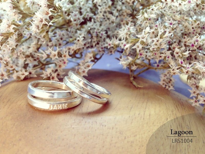 Infinite Silver Ring [LRS1004] sterling silver hand ring. Lettering. Male ring. Female ring. - แหวนคู่ - โลหะ สีเทา