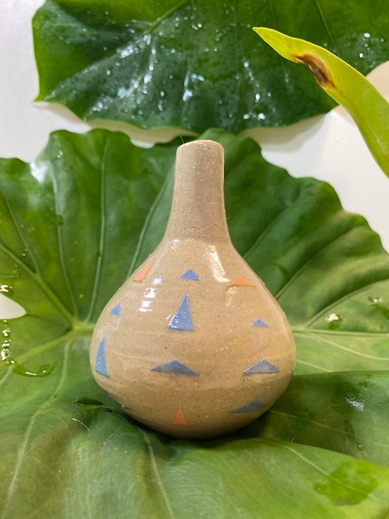 小さな植木鉢 - 置物 - 陶器 シルバー